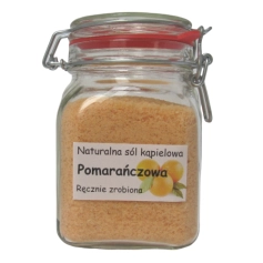 Pomarańczowa naturalna sól do kąpieli